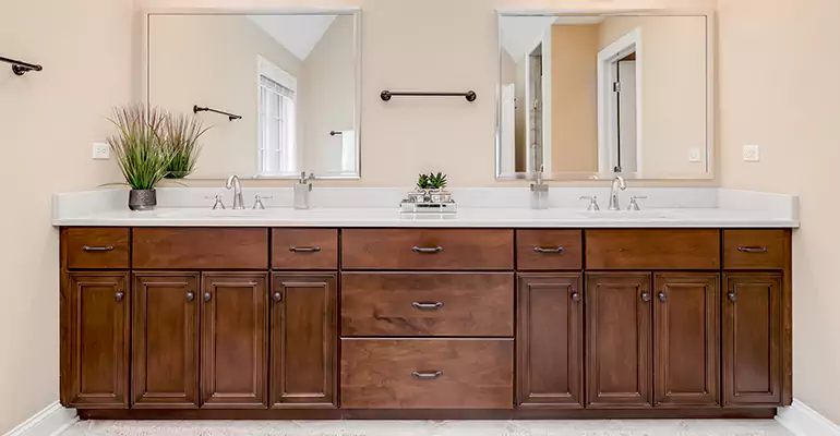 Bathroom Cabinet Renovation in Claypool